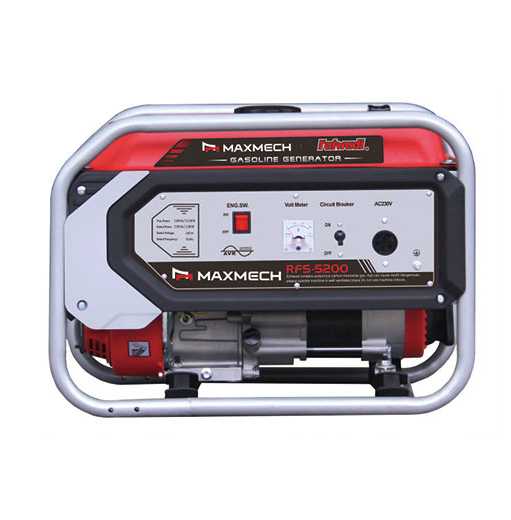 9342851.jpg Maxmech Manual Generator RFS-5200 3.8 KVA/3.0 KW - Image 1